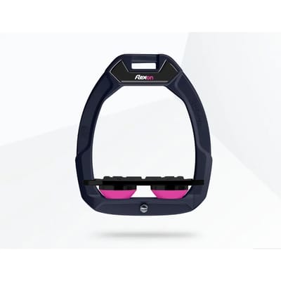 Veiligheidszolen voor paardrijden Plat Grip Groen/Zwart/Roze Flex-On Safe-On