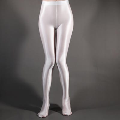 Dames Satin Glanzende Leggings Hoge Elasticiteit Shaping Yoga Lift Billen Pakket Heupen Panty Vrouw Ademende Broek Danskleding M gray