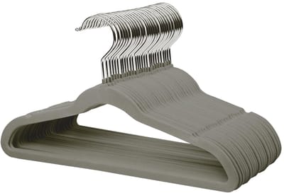 Dailygoods- Kleerhangers Antislip - Fluwelen Kleerhangers - 35 cm - Voor Kinderen - Stevig - 360° Draaibare Haak (32 Stuks) - Kinderhangers