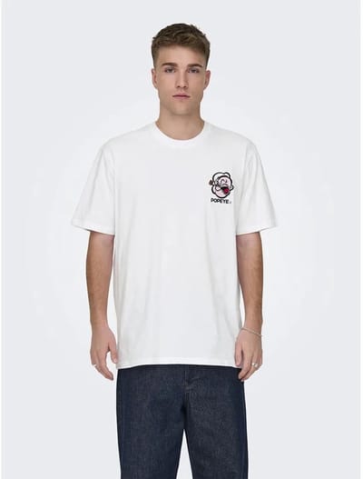 ONLY&SONS - ONSPOPEYE LIFE LIC REG SS TEE - Heren - T-shirts