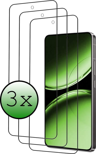 Screenprotector Geschikt voor Oneplus Nord 4 Screenprotector Beschermglas Full Cover - Screenprotector Geschikt voor Oneplus Nord 4 Screen Protector Full Cover - 3 Stuks