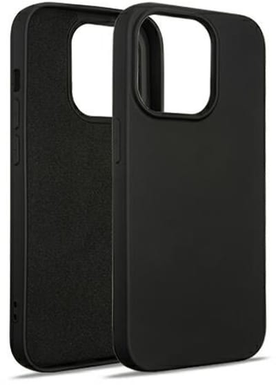 Beline Serie - Siliconen Hoes voor iPhone 15 Pro - Zwart - Elegant - Beschermend