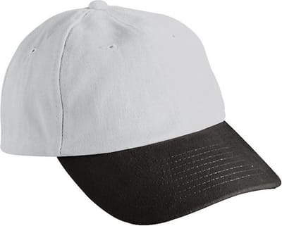 Myrtle Beach Volwassenen Unisex 6 Panel Raver Cap (Lichtgrijs/zwart)