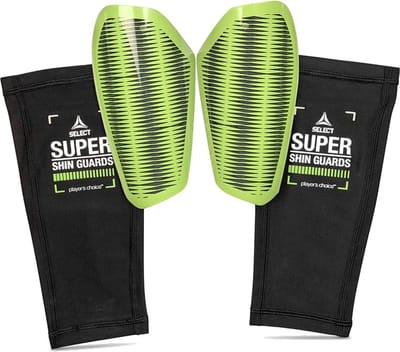 Select Super V25 Scheenbeschermer - Zwart / Groen | Maat: SMALL: 134-152 CM