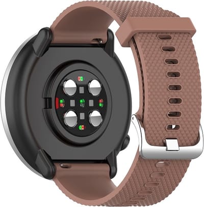 Siliconen bandje - geschikt voor Huawei Watch GT 2 42 mm / GT 3 42 mm Active / Elegant / GT 3 Pro 43 mm en Polar Ignite 2 / 3 / Pacer / Unite - bruin