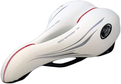 Comfortabel zadel voor racefiets, trekking, cross en MTB - anti-prostaat, kunstleer