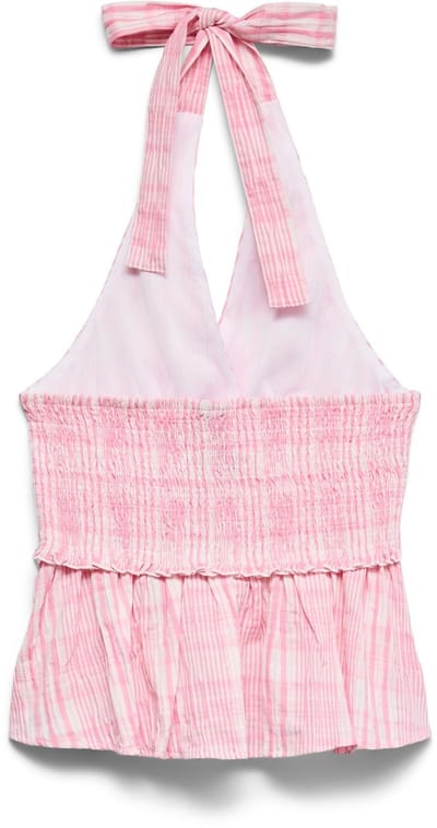VERO MODA - VMANDIE HALTERNECK CHECK TOP WVN - Dames - Blouses