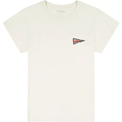 Dames-T-shirt Wrangler Shrunken Band Vintage