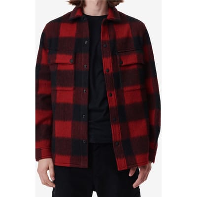 IRO Paris Ilario Overshirt Mixed Red Größe: S | Casual hemden Outlet | Herren | Rot