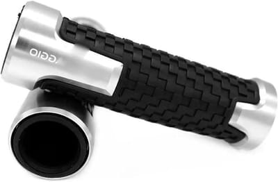 Motor Handvatten - Stuur Grips - Motor Rijden - CNC Aluminium - 22mm - Zilver