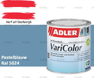 ADLER Varicolor Lakverf RAL 5024 – Pastelblauw 750 ml – 2-in-1 Houtverf, Metaalverf en Kunststof Lak voor Binnen & Buiten