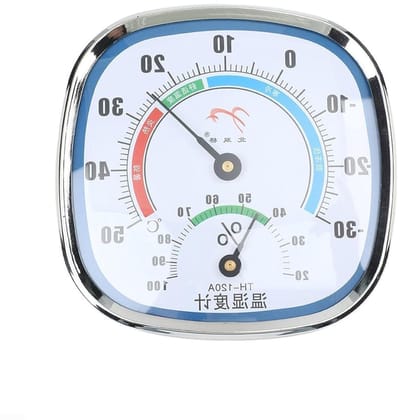 Wand thermometer hygrometer - Luchtvochtigheidsmeter binnen buiten - Weer monitoren - Analoge batterijvrije werking