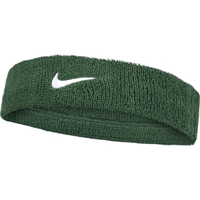 Nike Klassieke Swoosh Hoofdband (Groen/Wit)
