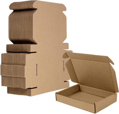6x4x1 inch Bruine Golfkartonnen Verzenddozen - 50 stuks voor Verhuizing en Mailing