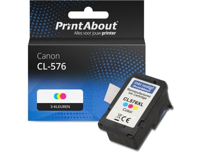 PrintAbout huismerk Inktcartridge CL-576 3-kleuren Geschikt voor Canon