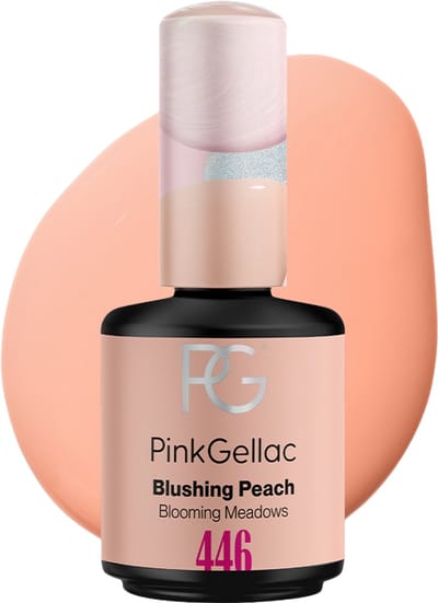 Pink Gellac Gellak - 446 Blushing Peach 15ml - Oranje Gel Nagellak - Gellac - Gel Nagels Producten