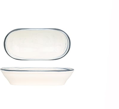 Kütahya Porselen Serveerschaal - Frame - Porselein - 20x10 cm - set van 2