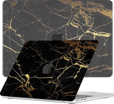 Lunso Geschikt voor MacBook Air 13 inch (2022-2026) cover hoes - case - Marble Nova