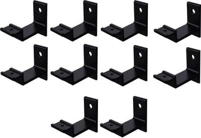 Hermeta leuninghouder 3541-18 - Zwart - Aluminium - Keilboutbevestiging - Vlak zadel - 10 stuks