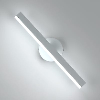 Binnenwandlamp, Aluminium Wandlamp 360° Draaibaar, Modern voor Woonkamer, Slaapkamer, Trap, Gang Koel Wit 6500K