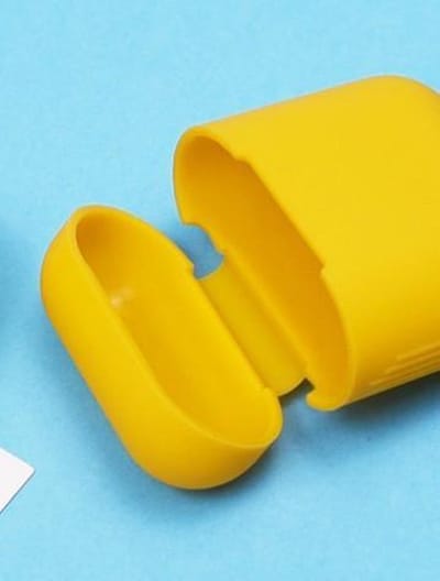 Airpods Silicone Case Cover Hoesje geschikt geschikt voor Apple Airpods - Mango