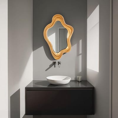 Decoratieve Wandspiegel met Onregelmatig Frame voor Badkamer, Woonkamer en Slaapkamer - Makeup Spiegel en Interieurdecoratie
