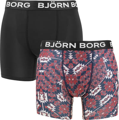 Björn Borg heren performance 2P boxers print multi