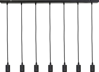 Light & Living Brandon Hanglamp - Zwart - 7L