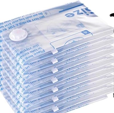 Famanu – Vacuüm opbergzakken 8 grote - ruimtebesparende sealzakken - luchtdichte compressiezakken voor kleding - kussens - dekbedden - dekens - beddengoed (GEEN POMP)