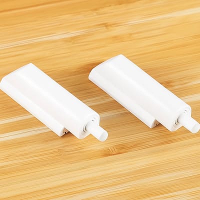 TLVX 2 stuks Smalle Universele Soft Close Deurdempers Wit – Ladekast dempers – Achteraf Softclose inbouw – Keukenkast demping – Kleding kast dempers – Kastdeur Buffer – Schok Absorberend – Deursluiters - Kast deurtjes zachtjes dicht doen