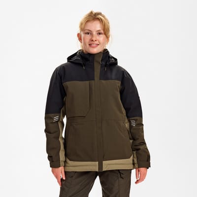 Engel Entire winterjack voor dames 1435-176 - Forest Green / Black - XS