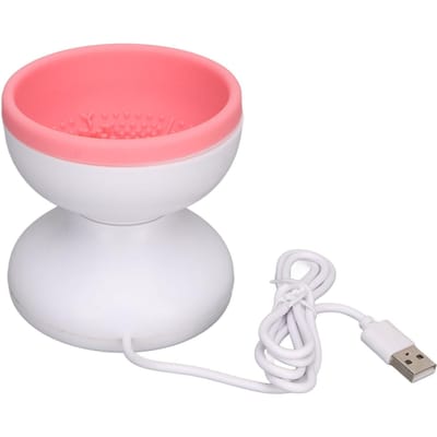 Elektrische Make-up Kwastenreiniger USB-oplaadbaar Multifunctionele Kwastenreiniger Spinner Machine pink