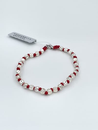 Spadarella Gioielli - SPBR03- Armband - 925 Zilver - 5mm - Red 504 - 17 Cm