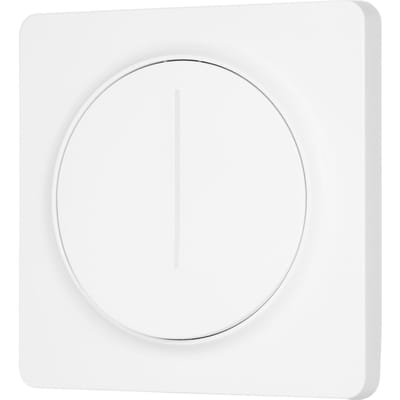 Interrupteur d'éclairage intelligent Zigbee, Compatible avec Alexa Google Home, avec télécommande, neutre unipolaire WiFi Light Switch blanc