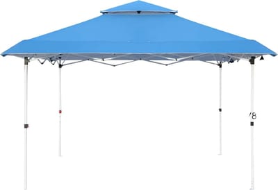 Gazebo Vaylen - Pergola - Paviljoen - Partytent - Strandtent - Voor Terras, Feest en Achtertuin - 3,6x3,6m - Blauw