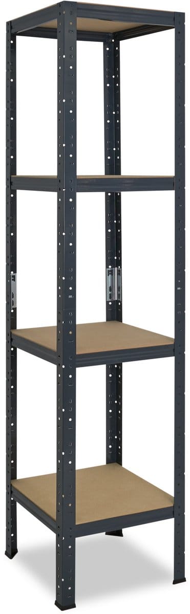 Shelfplaza HOME metalen stellingkast - 180x60x60 cm - antraciet - 4 planken