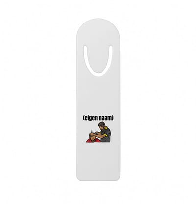 Hacebo® - kapper man met eigen naam metalen boekenlegger - Kapper - barbers - collega's - verjaardag - afscheidscadeau - geschenk - kado Bladwijzer boekenleggers - 12.7 cm x 3.2cm