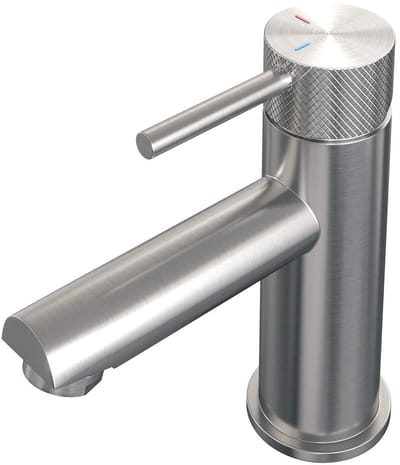 Brauer Brushed Carving Lage Opbouw Wastafelmengkraan Model A RVS Geborsteld PVD