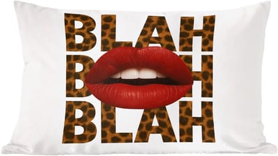 Sierkussens - Kussentjes Woonkamer - 60x40 cm - Lip - Rood - Quote