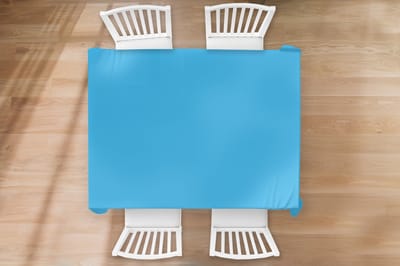 Tafelkleed - Tafellaken - 170x130 cm - Blauw - Licht - Kleuren - Binnen en Buiten