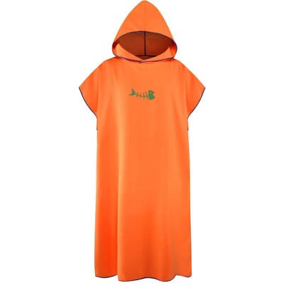 Surfponcho Verschoonhanddoek Snel drogende badjas met capuchon Microvezel stranddeken Badhanddoek Zwemhanddoek oranje