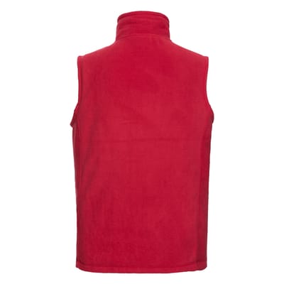 Russell Heren Fleece Outdoor Gilet (Klassiek rood)