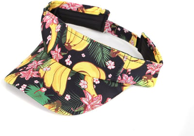 Hawaii Zonneklep - Banaan Print - Strandfeest - Volwassenen