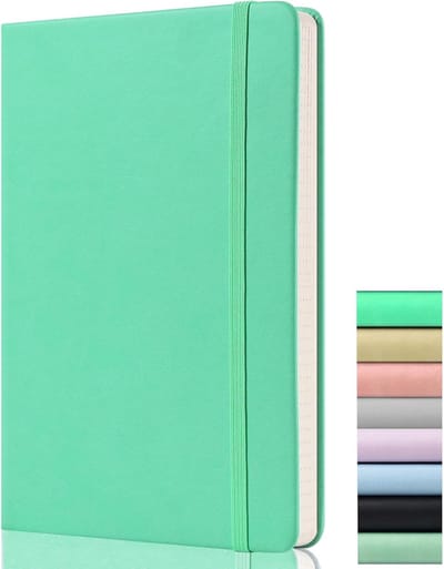 SnelShoppen - Bullet Dotted Journal A5 - Premium Hardcover Gestippeld Notitieboekje met 172 Pagina's, 120GSM Papier, Elastische Band, 2 Markeer Linten