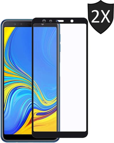 Screenprotector geschikt voor Samsung A7 - Full Screen Protector - 2 Stuks