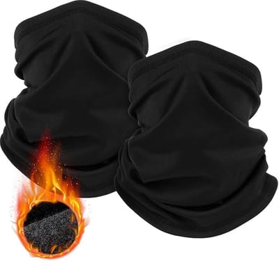 Set van 2x stuks zwarte sport colsjaals voor volwassenen