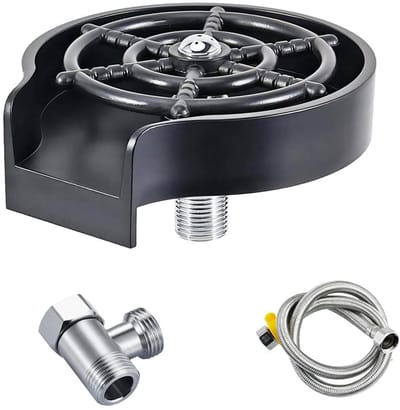 Dailygoods- Glaswasser Hoogwaardige ABS - Automatische Reiniger - Effectieve Schoonmaak - Voor Waterfles/Cup - Gemakkelijk in Gebruik - Langdurige Levensduur - Kopjespoeler