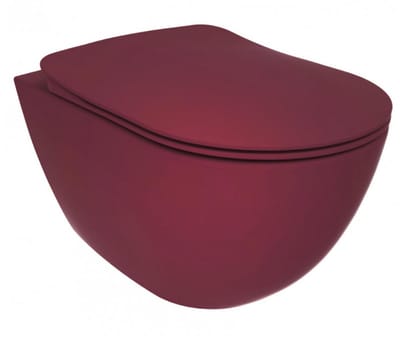 Creavit Rimoff hangtoilet / ophang WC – berry – rimless wandmodel