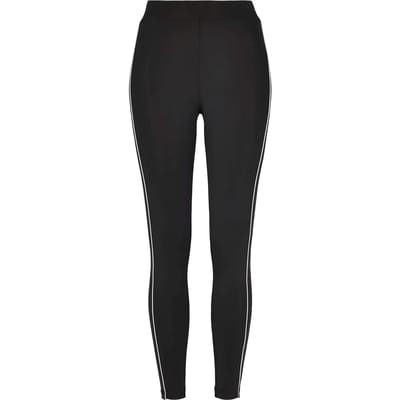 Urban Classics - High Waist Reflective Sportlegging - XS - Zwart