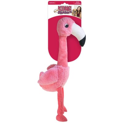 Kong Shakers Honkers Flamingo Hondenspeelgoed | Zacht Roze Knuffel